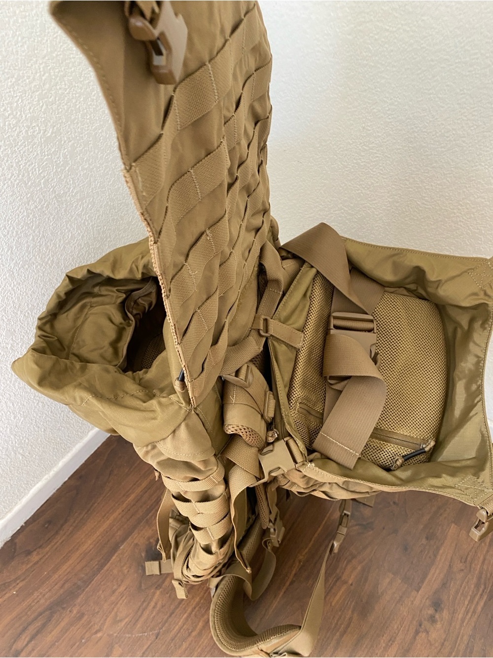 Kelty Falcon 4000 USA Berry Tactical Backpack Coyote Brown 65.5L MOLLE NWOT